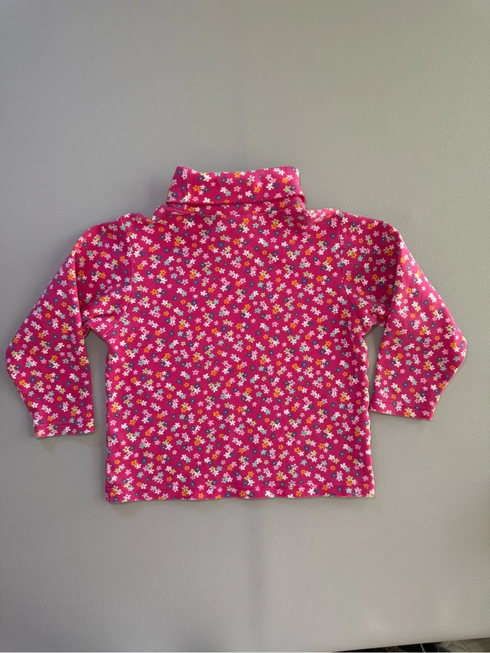 Vintage Gymboree 2001 Ditsy Floral Flower Power Pink Turtleneck Girls 4T USA